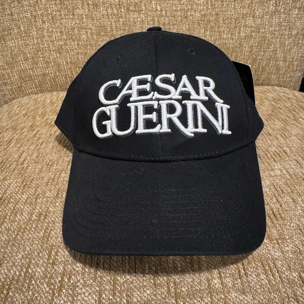 NWT Caesar Guerini Hat Cap Italian Shotgun Firearm Shooting Veni Vidi Vici Black
